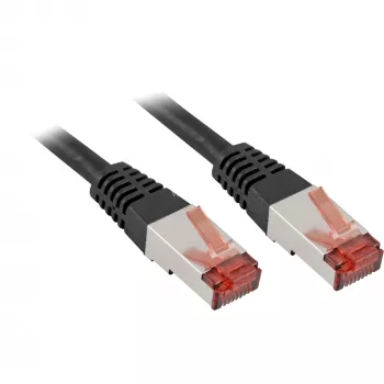 Goobay 3m CAT 6 Patchkabel, S/FTP (PiMF), schwarz