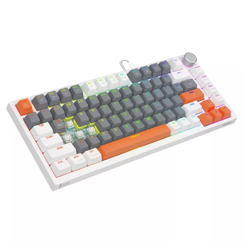 Savio ASTRAL WHITE JADE 3 COLOURS Tastatur Gaming USB QWERTY US International