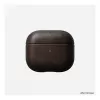 Leder-AirPods-Hülle Nomad V3 Rustic Brown — schützende Lederabdeckung für das AirPods-Ladecase