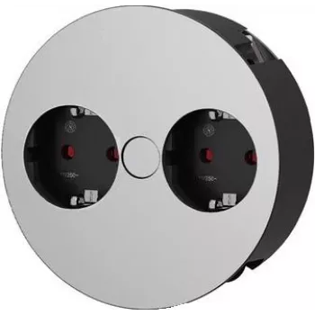 Stromverlängerung Bachmann TWIST 2 m 2 AC-Ausgang/-Ausgänge Innenbereich Chrom