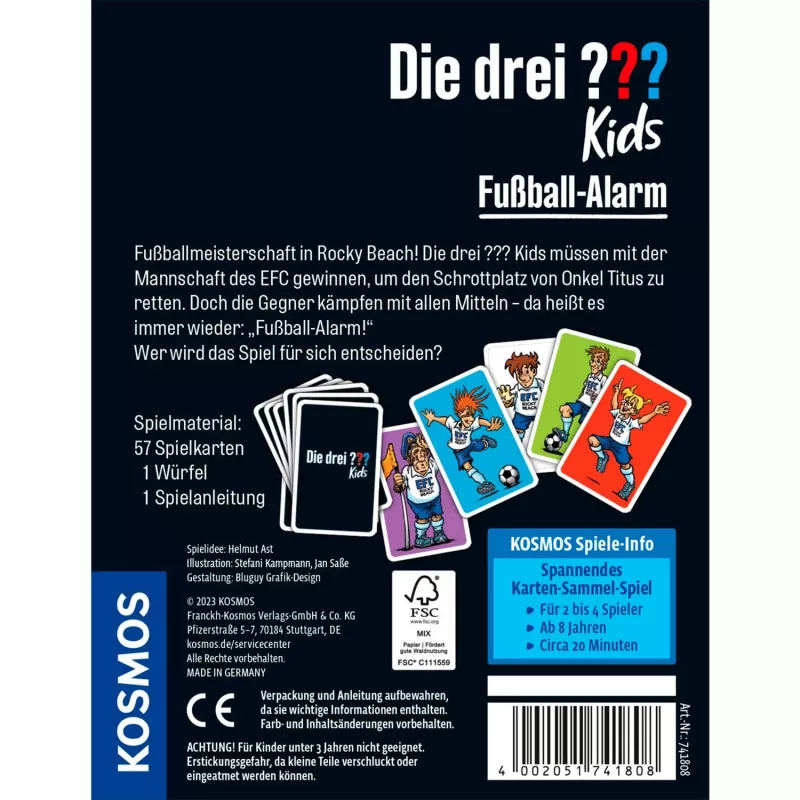 Die drei Kids - Football-Alarm, Kartenspiel