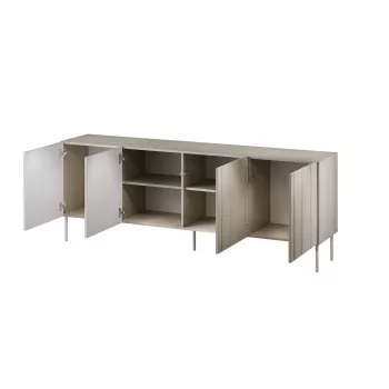 Kommode Cama Meble ISLA 2000x400x750 mm, cashmere matt, Spanplattenkorpus