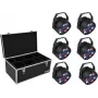 LED PAR Lichtset EUROLITE 20000626, 6×36W RGB, Bühnen-Waschleuchten