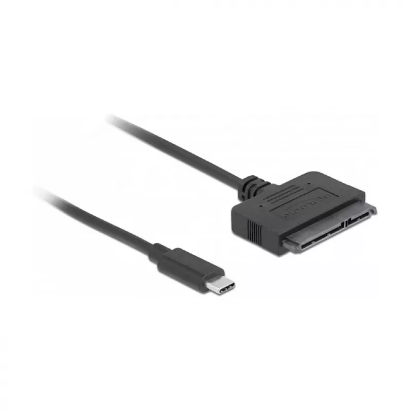DeLOCK 63803 Kabel-Adapter USB C 22-Pin SATA Schwarz 0,5 m