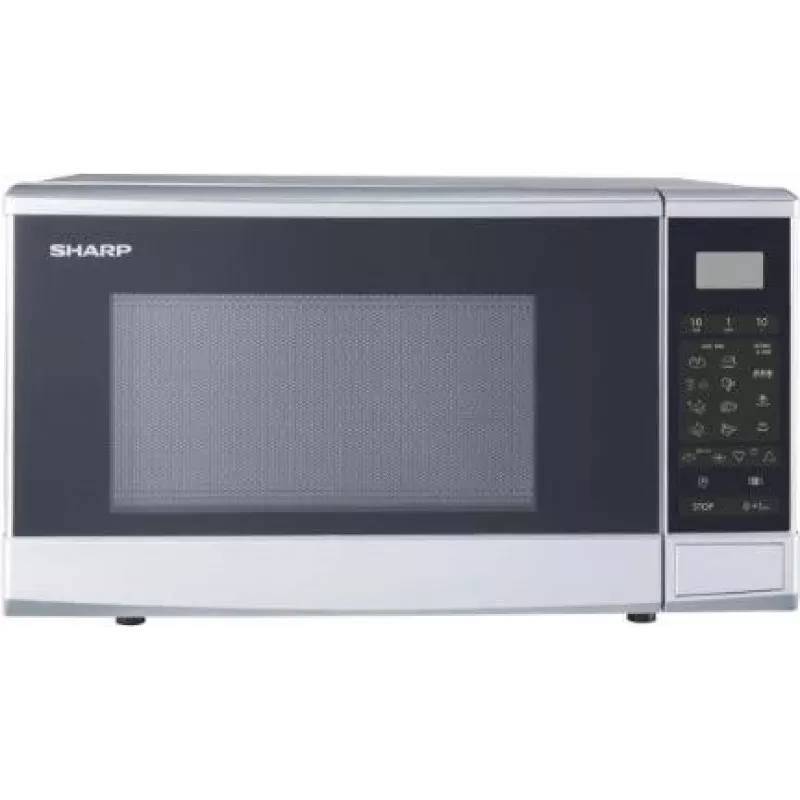 Sharp R270S Mikrowelle Silber Solo-Mikrowelle Über-dem-Herd 20 l 800 W