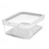 Food container rotho 1053201100 Rectangular 1.2 L transparent white, technopolymer, dishwasher-safe