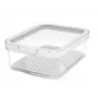 Food container rotho 1053201100 Rectangular 1.2 L transparent white, technopolymer, dishwasher-safe