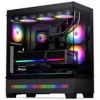 PHANTEKS XT View Matrix PC-Gehäuse, Midi-Tower, E-ATX, Temperiertes Glas, Matrix LED - schwarz (PH-XT523VM1_DBK01)
