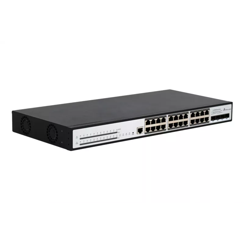 Managed Switch Extralink Chiron Pro 24x RJ45 1000Mb/s PoE 4x SFP+ L3 370W