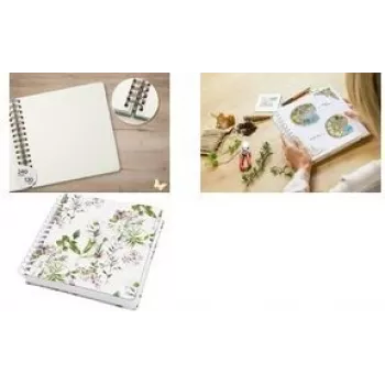 Spiral-Notizbuch sigel Fairytale Garden Blanko A5 JQ101 — Blanko-Seiten, A5-Format