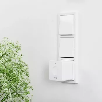 Drahtloser Smart-Home-Signalverstärker NUKI Bridge — Bluetooth/WLAN, 230V, Reichweite bis 10 m, 60×60×50 mm, Weiß