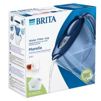Wasserfilter-Kanne BRITA Marella Maxtra Pro 2,4 L, Maxtra Pro Ersatzkartusche, blau