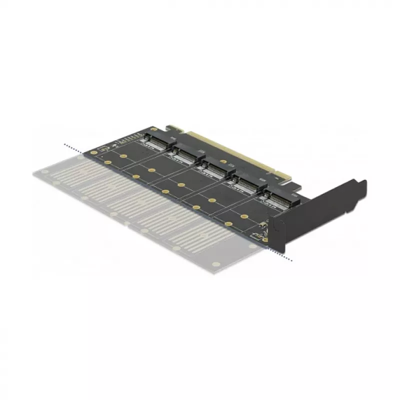 DeLOCK PCI Express x16 Karte auf 5 x interne M.2 Key B / SATA