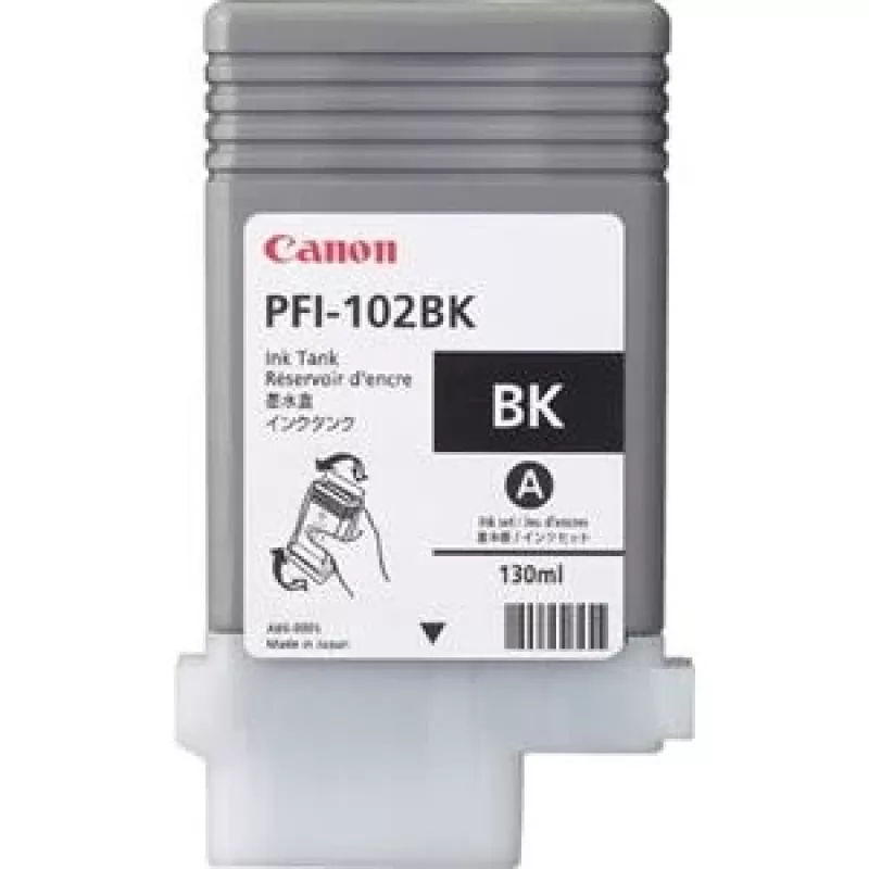 Tintenpatrone Canon PFI-102BK schwarz 130 ml für imagePROGRAF Drucker