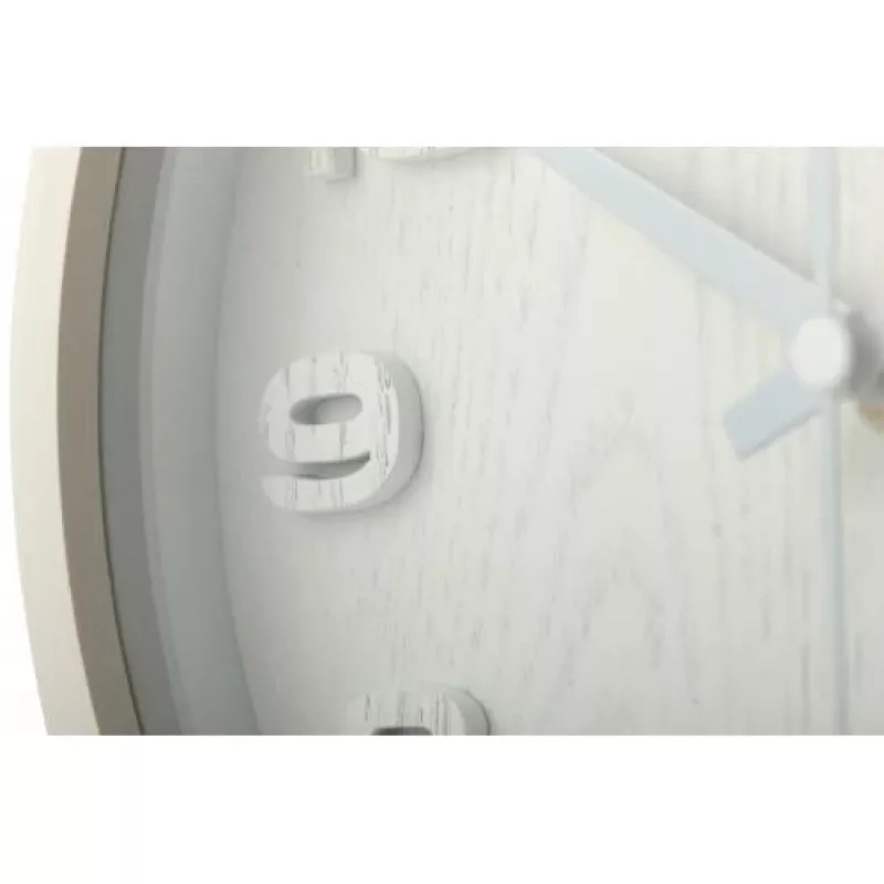NeXtime Wanduhr 5192wi Wood Wood Small 22x20 cm, Weiß