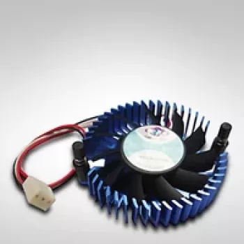 Inter-Tech V-31G Chipsatzkühler 5 cm Schwarz - Blau (88885142)