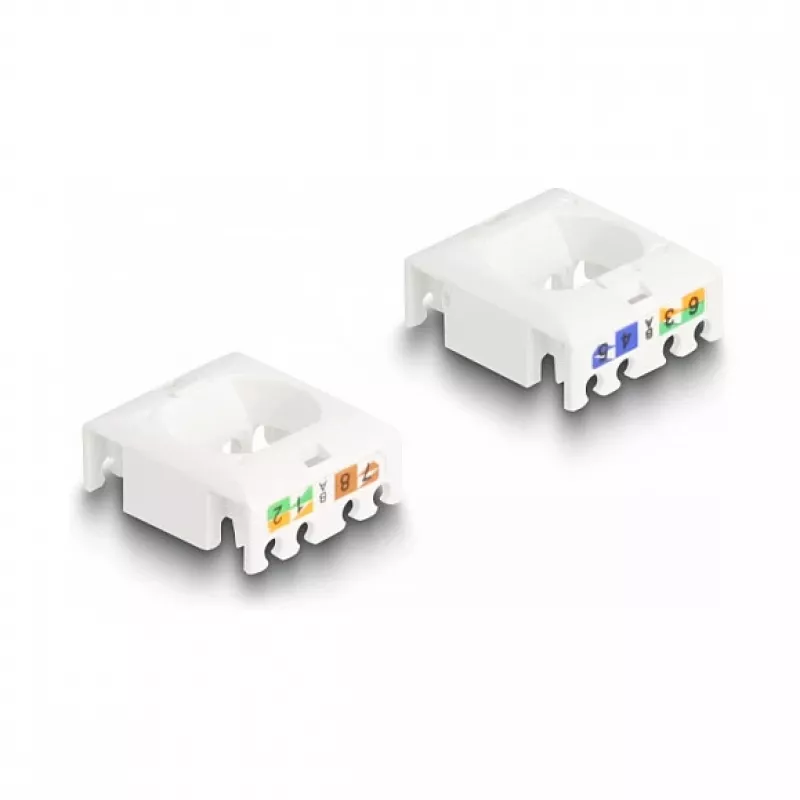 DeLOCK Keystone Modul RJ45-Buchse auf LSA Cat.6A STP mit Verriegelungsclip