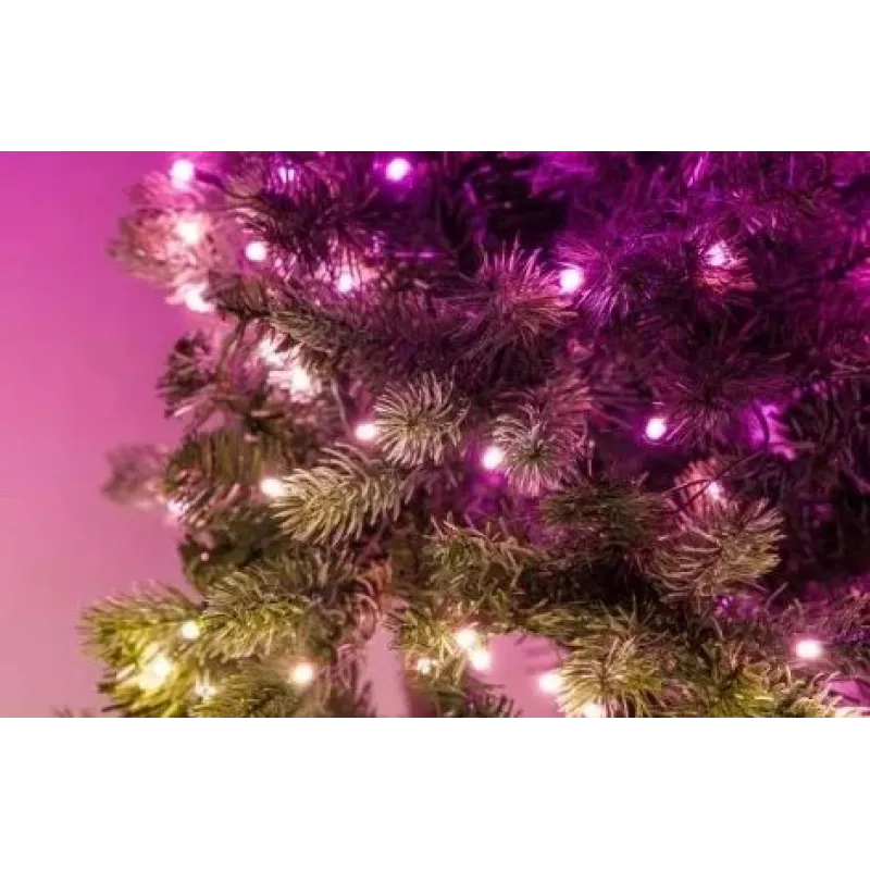 Vorbeleuchteter Weihnachtsbaum Twinkly Regal Tree 1,50 m – 270 RGB LEDs, Wi‑Fi & Bluetooth, IP20, 36 W, grünes Kabel