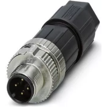 Phoenix Contact M12 gerader Stecker gerade Kabel, 4-polig, A-codiert, Verbinder (1424657)