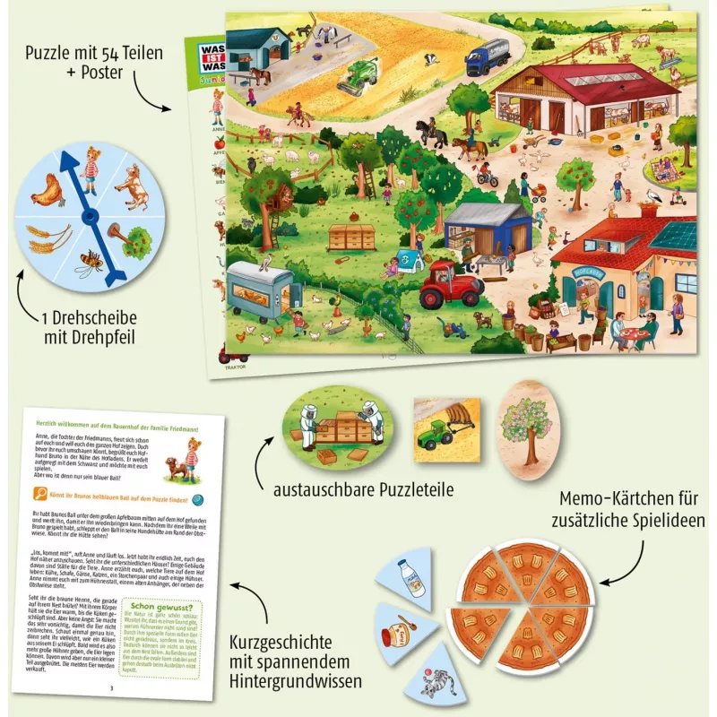 Kosmos 682651 Puzzle Kinderpuzzle 54 Stück(e) Bauernhof