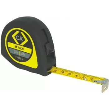 Maßband c.k tools T3442 – 3 m Länge, Stahlband, kompaktes Gehäuse