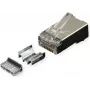ROLINE RJ45-Stecker Cat.6A geschirmt+Einsatz 10 Stück (21.17.3099)