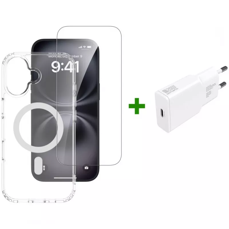 4smarts 3in1 Premium Starter Set für Apple iPhone 17, MagSafe-kompatibel