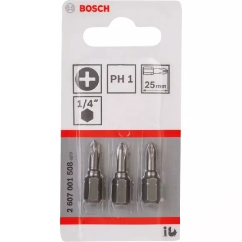 Bosch 2 607 001 508 Schraubendreherbit 3 Stück