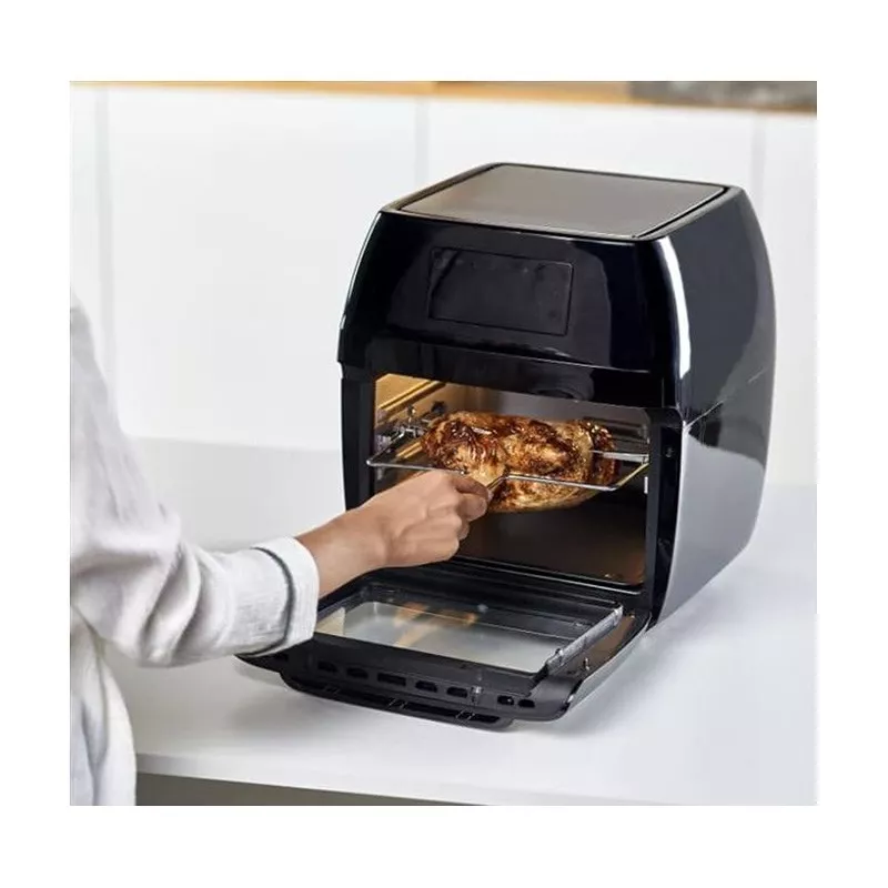 Heißluftfritteuse Black & Decker BXAFO1200E — 12 L, 1700 W, Touch-Bedienung, 40–200°C, Drehspieß, Backen & Frittieren