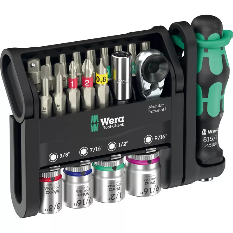 Wera 05049025001 Tool Set 50 Tools Schwarz Metallic