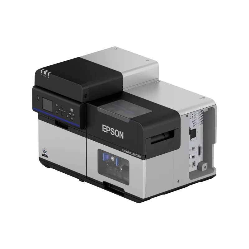 Epson ColorWorks C8000e (BK) Etikettendrucker Tintenstrahl Farbe 600 x 1200 DPI 300 mm/s Kabelgebunden und kabellos Ethernet LAN