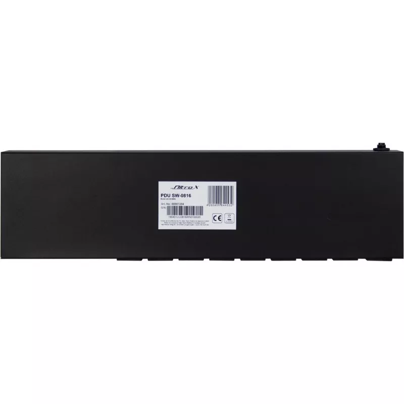 Inter-Tech SW-0816 Power Distribution Unit (PDU) 8 AC-Steckdosen Schwarz