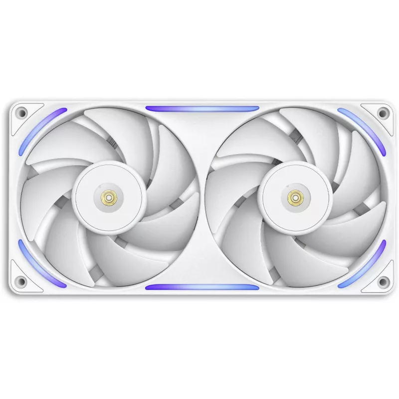 NZXT F280X RGB 140mm ARGB Gehäuselüfter - Weiß, 2er-Pack