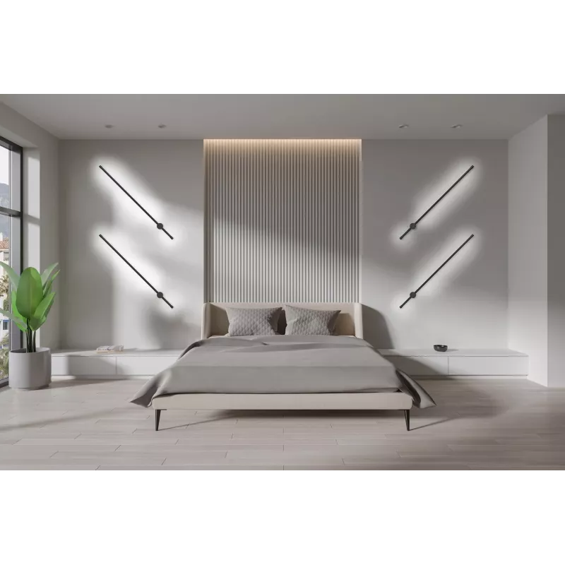 Activejet LED-Wandleuchte AJE-HILTON Schwarz NW