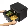 ProfiCook PC-FR 1313 H Doppel-Heißluftfritteuse, 10 L, 2400 W, schwarz/Edelstahl