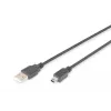ASM AK-300108-018-S ASSMANN Kabel USB 2.0 HighSpeed CanonTyp USB A / Mini-USB B (5-polig) Stecker 1,8 m