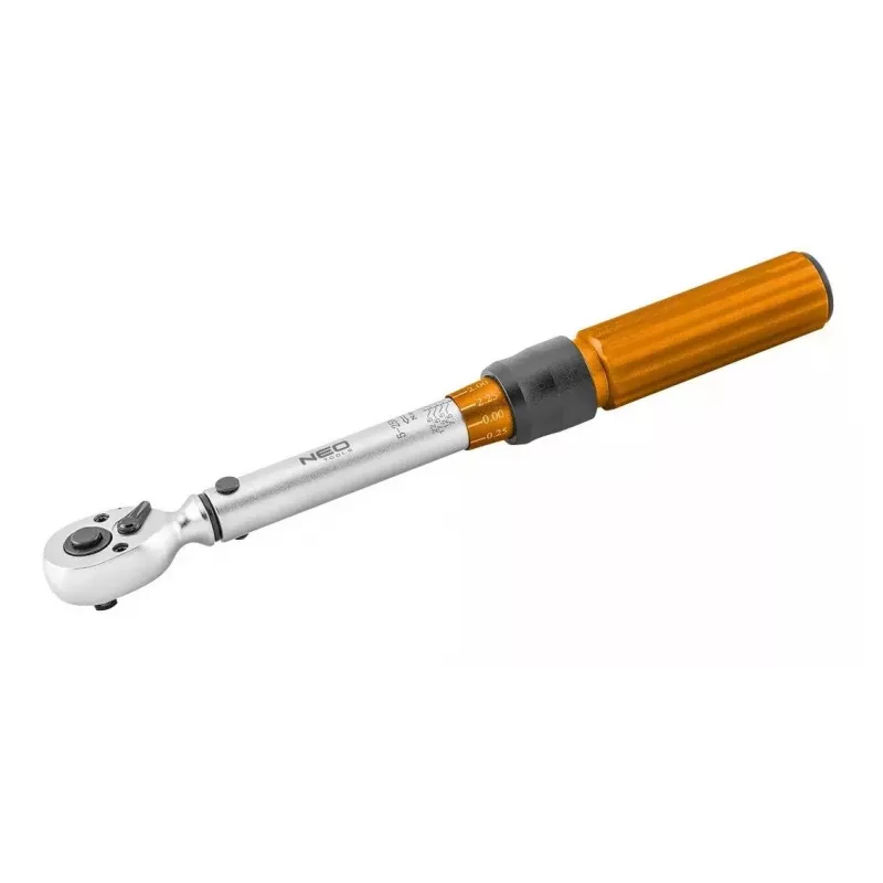 Neo Tools 1/4 bidirektionaler Drehmomentschlüssel, 5-25NM, Set aus 21 Stück