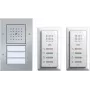 Kabelgebundene Gegensprechanlage Komplettset für Zweifamilienhaus Gira Modell 049544, Aluminium