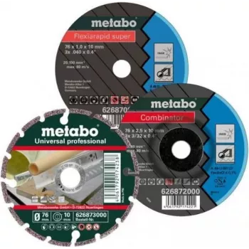 Trennscheibensatz Metabo 626879000 — 3 Stück, 76 mm Durchmesser