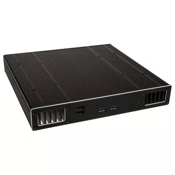 Akasa Plato TN - Ultrakleiner Formfaktor (USFF) - PC - Schwarz - Aluminium - Heimbüro - Kensington