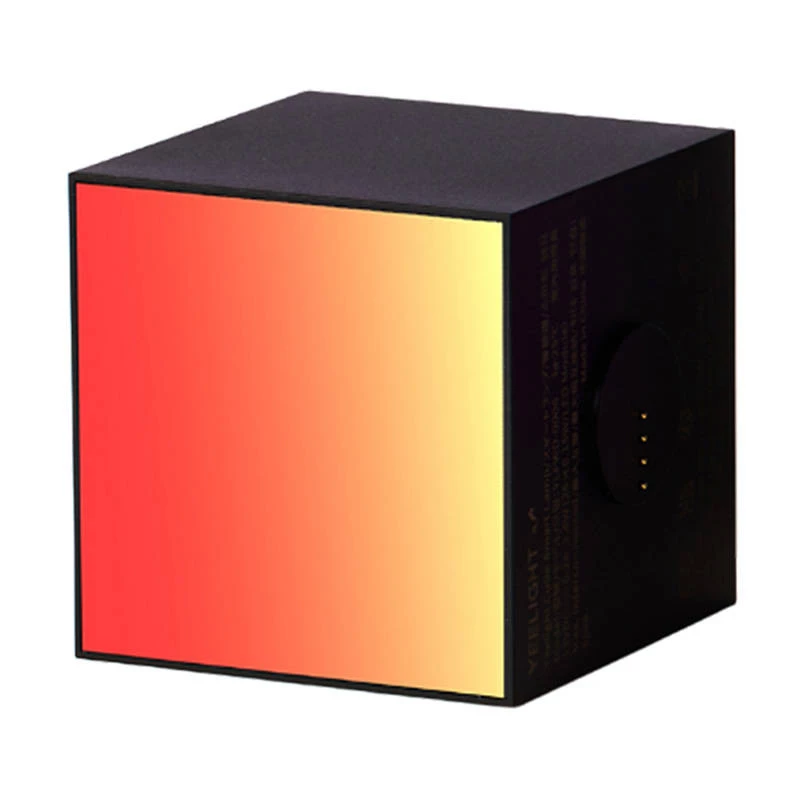 Intelligente Tischlampe Yeelight Cube Schwarz — Wi‑Fi/Bluetooth, Mehrfarbig, 75×75×75 mm, 100–240 V