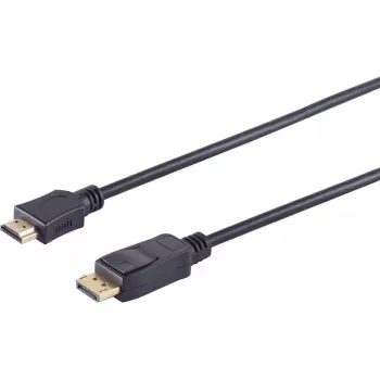 DisplayPort-auf-HDMI-Kabel ShiverPeaks BS77495-2, 5 m, Stecker-Stecker, goldbeschichtete Anschlüsse
