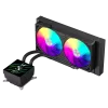 Gamemax CPU-Flüssigkeitskühler | GLACIER 240 LCD BK | Intel, AMD