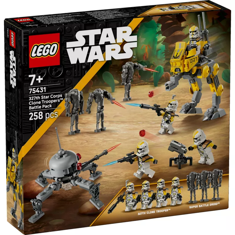 LEGO Star Wars Set 327th Star Corps Clone Troopers Battle 75431 — 258 Teile, 7 Minifiguren, Alter 7+