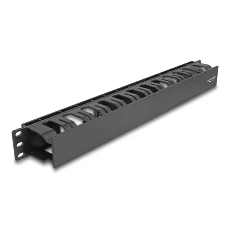 Kabelmanagement-Panel DeLOCK 19 Zoll 67021 schwarz Kunststoff 1U