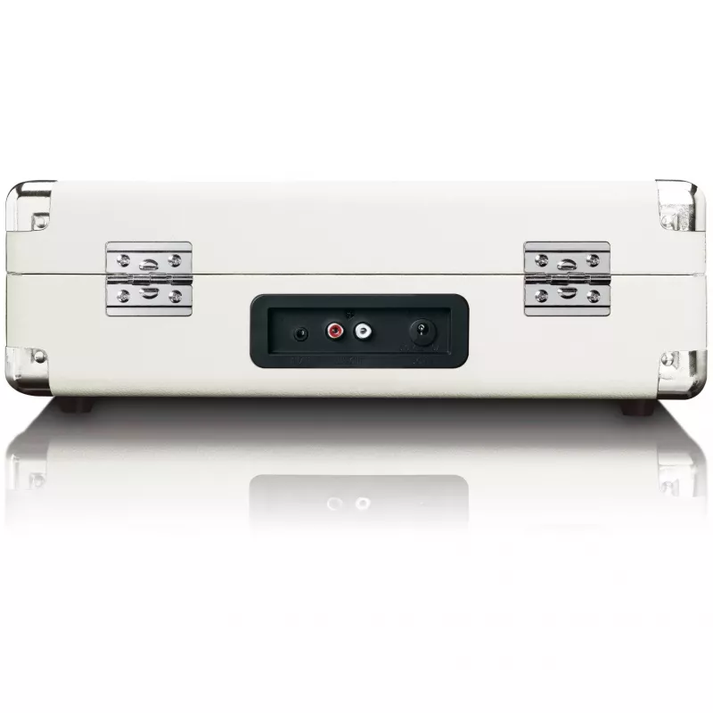 Riemengetriebener Plattenspieler Lenco TT-115CR creme — Koffer-Plattenspieler, USB-Aufnahme, Bluetooth 5.0, 33/45/78 U/min