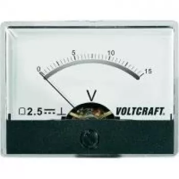 Voltcraft AM-60X46/15V/DC Einbau-Messgerät AM-60X46/15V/DC 15 V Drehspulmessgerät (AM-60X46/15V/DC)