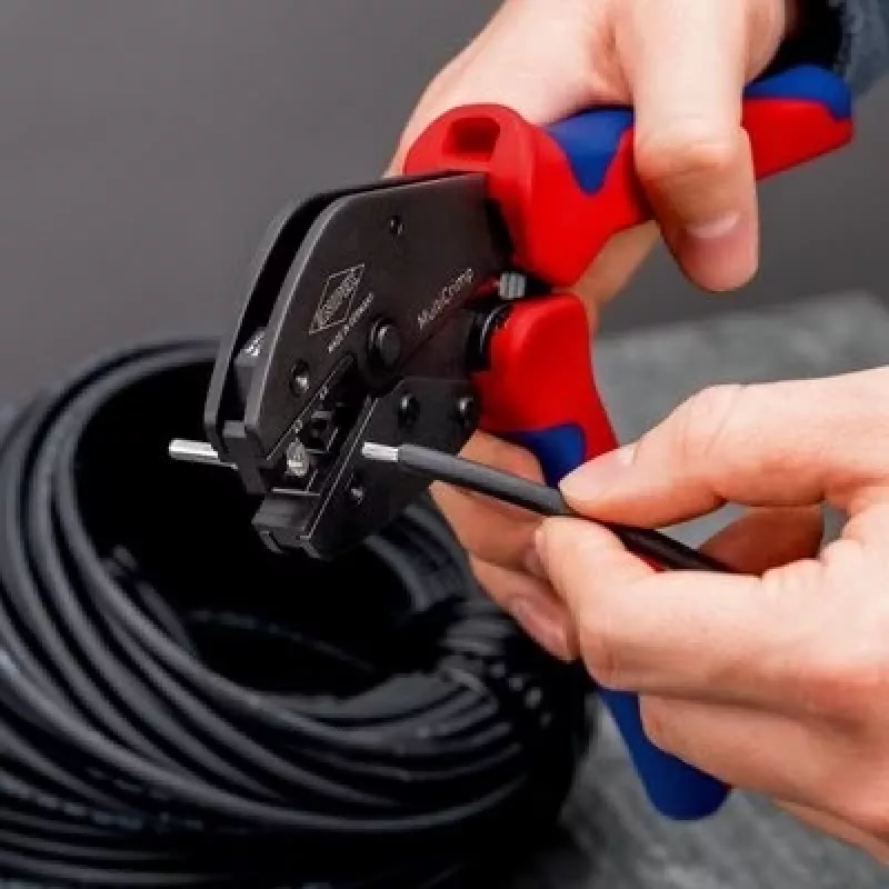 Crimpwerkzeug Knipex 97 33 03 MultiCrimp für PV-Steckverbinder MC4 und MC4 EVO2