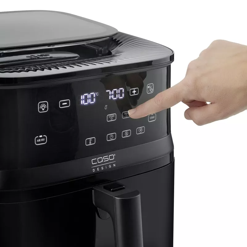 Heißluftfritteuse Caso Steam and AirFry 700, 1700 W, 7 L, schwarz
