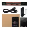 Netzwerk-Switch QOLTEC Gigabit Ethernet PoE 24xRJ45 2xSFP